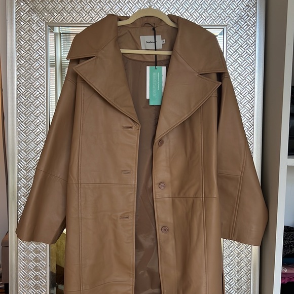 Deadwood Olga coat /leather trench coat - Picture 6 of 11